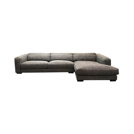 Sofa chaise longue droite Max (Charcoal Ash)